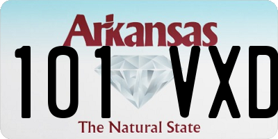 AR license plate 101VXD