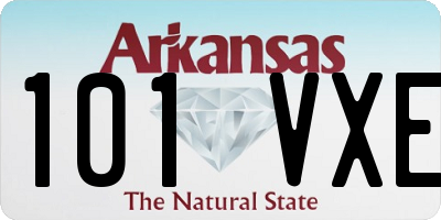 AR license plate 101VXE