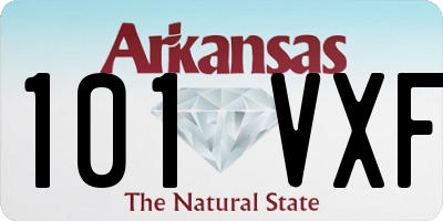 AR license plate 101VXF