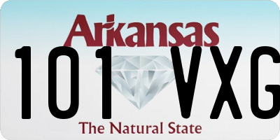 AR license plate 101VXG