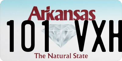 AR license plate 101VXH