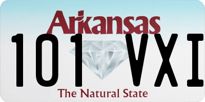 AR license plate 101VXI