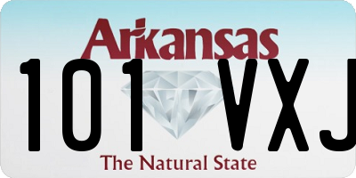 AR license plate 101VXJ