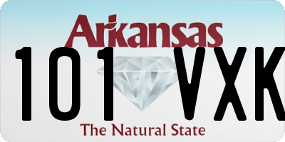 AR license plate 101VXK