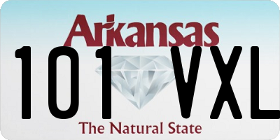 AR license plate 101VXL