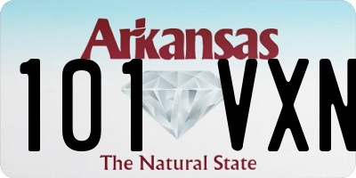 AR license plate 101VXN
