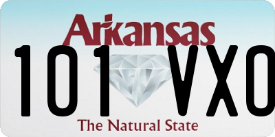 AR license plate 101VXO