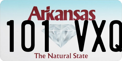 AR license plate 101VXQ