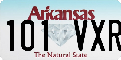 AR license plate 101VXR