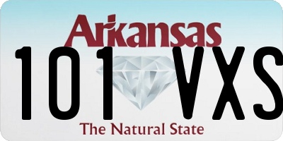 AR license plate 101VXS