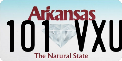 AR license plate 101VXU