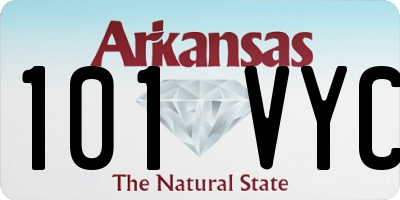 AR license plate 101VYC