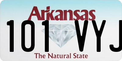 AR license plate 101VYJ