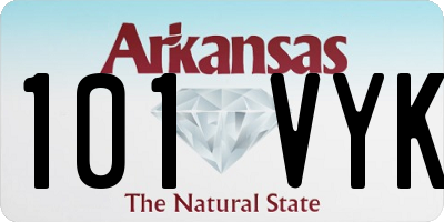 AR license plate 101VYK
