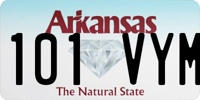 AR license plate 101VYM
