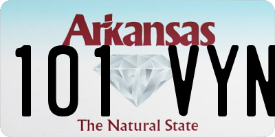 AR license plate 101VYN