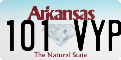AR license plate 101VYP