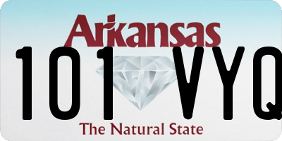 AR license plate 101VYQ