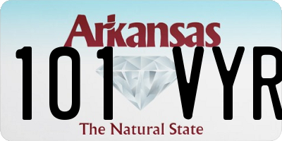 AR license plate 101VYR