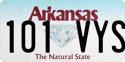 AR license plate 101VYS