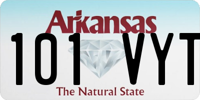 AR license plate 101VYT
