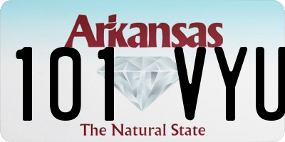 AR license plate 101VYU