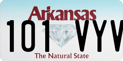 AR license plate 101VYV