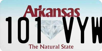 AR license plate 101VYW
