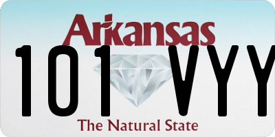 AR license plate 101VYY