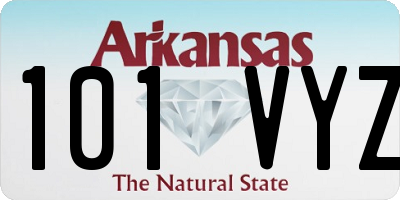 AR license plate 101VYZ