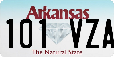 AR license plate 101VZA