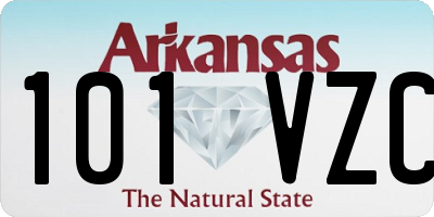 AR license plate 101VZC