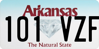 AR license plate 101VZF