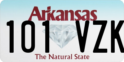 AR license plate 101VZK