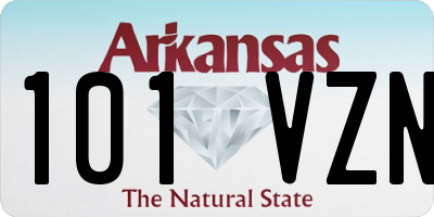 AR license plate 101VZN