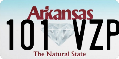 AR license plate 101VZP