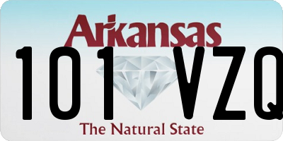 AR license plate 101VZQ