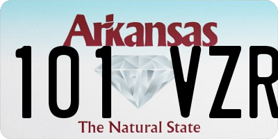AR license plate 101VZR