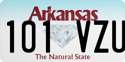 AR license plate 101VZU