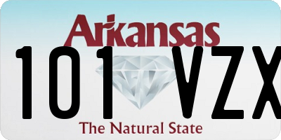 AR license plate 101VZX