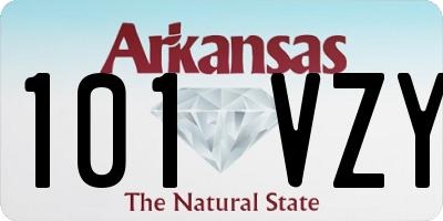 AR license plate 101VZY