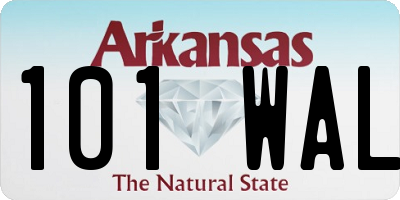 AR license plate 101WAL