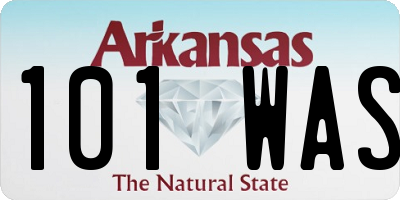 AR license plate 101WAS