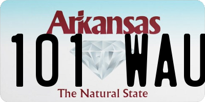 AR license plate 101WAU