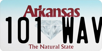 AR license plate 101WAV