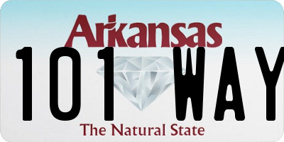 AR license plate 101WAY