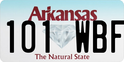 AR license plate 101WBF