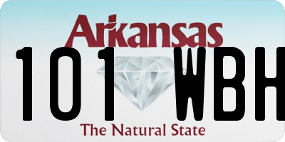 AR license plate 101WBH