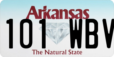 AR license plate 101WBV