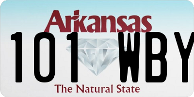 AR license plate 101WBY